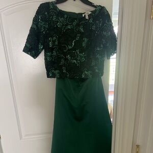 Badgley Mischka two-piece evening set